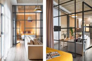 Ein Sitzbereich in der Unterkunft Suites Maestranza - Herrería by Magno Apartments