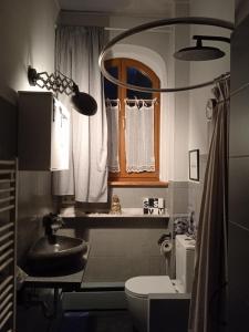 A bathroom at AuszeitOase am sächs. Jakobsweg