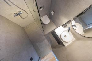 Vonios kambarys apgyvendinimo įstaigoje Green Studio apartment in Vanagupė