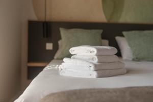 Lova arba lovos apgyvendinimo įstaigoje Green Studio apartment in Vanagupė
