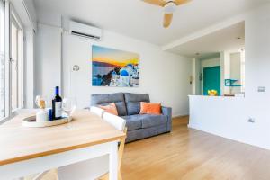 Posezení v ubytování Duplex Haven