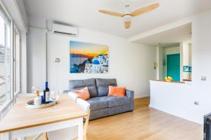 Posezení v ubytování Duplex Haven