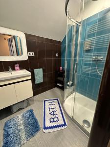 Kúpeľňa v ubytovaní Apartmány MK u MODRÉ KOČKY