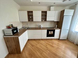 Η κουζίνα ή μικρή κουζίνα στο Apartment 1, Podillya