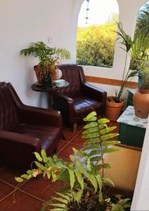 Acoran Family Guests House Firgas with Included Morning Yoga Practice的休息区