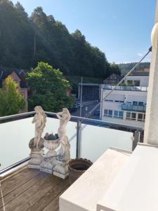 Balkón nebo terasa v ubytování Loft Nagoldtal