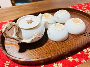 天王寺駅から徒歩7分的咖啡和沏茶工具