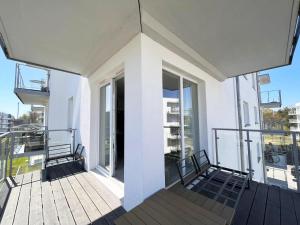 Balkón alebo terasa v ubytovaní Apartament Orro Mare