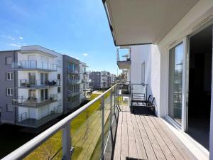 Balkón alebo terasa v ubytovaní Apartament Orro Mare