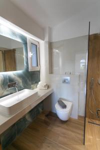 Koupelna v ubytování Hotel Philoxenia