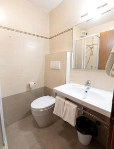 Koupelna v ubytování Hotel Posta