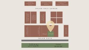 Planimetria di Jiran Hostel Kota Kinabalu