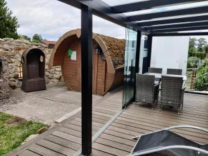Patio nebo venkovní prostory v ubytování Erholungspark Wehlingsheide