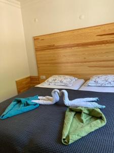 Кровать или кровати в номере Villa Olymposzaray