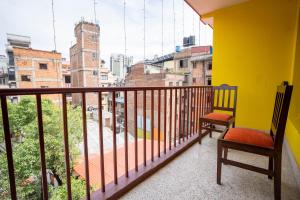 Balkon atau teras di Hotel Pala
