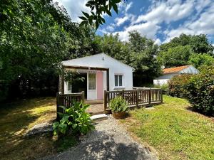 Zahrada ubytování Les Cabanes du Lac