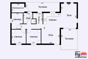Půdorys ubytování Awesome Home In Løkken With 0 Bedrooms