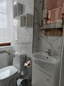 Koupelna v ubytování Hotel Asila