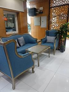 Χώρος καθιστικού στο برج الراية للشقق المخدومة