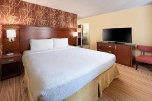 Postel nebo postele na pokoji v ubytování Courtyard by Marriott Dallas Plano in Legacy Park