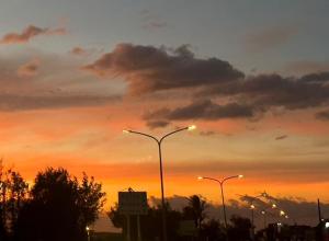 The sunrise or sunset as seen from the homestay or nearby