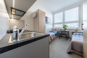 Kuchyň nebo kuchyňský kout v ubytování Penzion BIG HOUSE