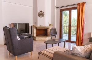 Posezení v ubytování Eucalyptus Villa