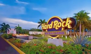 a rendering of the hard rock hotel sign at Cana Rock Star, Apartamento Lujo Vista Golf Infinity Pool A-410 in Punta Cana
