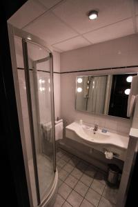 Koupelna v ubytování Hotel Bollaert