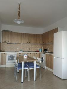 Kuchyň nebo kuchyňský kout v ubytování Asimina's beach house