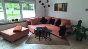 Posezení v ubytování Ferienwohnung Am Kurpark