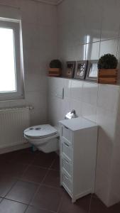 Koupelna v ubytování Ferienwohnung Am Kurpark