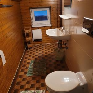Koupelna v ubytování Pension Haus Rohrmoser