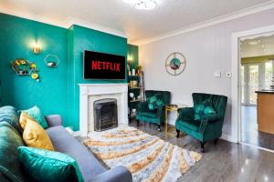 Χώρος καθιστικού στο *Little Haven in Leeds* ¤Private Parking¤ Ensuite