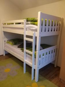 a pair of bunk beds in a room at Privatna kuca- Malina in Visoko