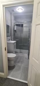 Een badkamer bij Spacious large Room In Nottingham 005