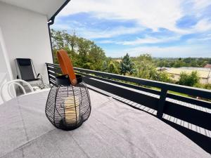 En balkon eller terrasse på Bem Apartman