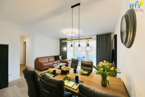 Posezení v ubytování Villa Petersen Ferienwohnung 2