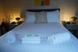 En eller flere senger på et rom på West Wicklow Glamping with Hot Tub