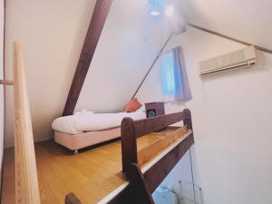 Voodi või voodid majutusasutuse Pixel Chalet.象宿.Hakuba Echoland白马滑雪避暑别墅 toas