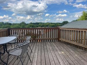 Balkón nebo terasa v ubytování Apart Pension Plaue