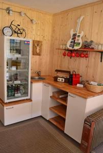 Kuchyň nebo kuchyňský kout v ubytování Ferienwohnung Heimberger