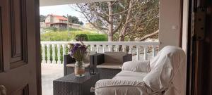 A balcony or terrace at Area Pequena