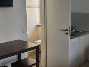 Kuchyň nebo kuchyňský kout v ubytování Hotel Brandaris
