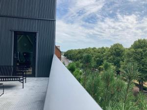 Un balcón o terraza en Unity Malmö - A Studio Hotel