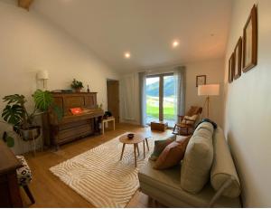 A seating area at Gibbston - Wake up in the vines