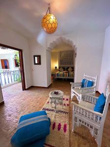 Posezení v ubytování Les Terrasses d'Essaouira - Yoga Studio