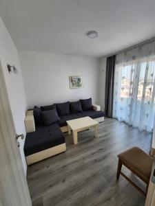 a living room with a couch and a table at Apartment FLORA in Bregvija