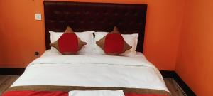 Voodi või voodid majutusasutuse Nepalaya Home Hostel toas