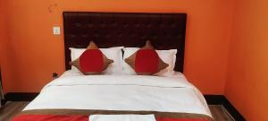Voodi või voodid majutusasutuse Nepalaya Home Hostel toas